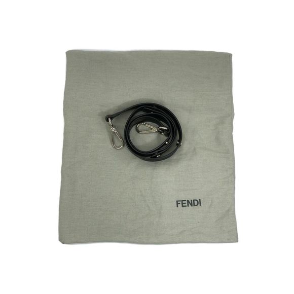 Pre Loved Fendi Sleek  Leather Handbag with Zippered Pockets - Picture 11 of 15